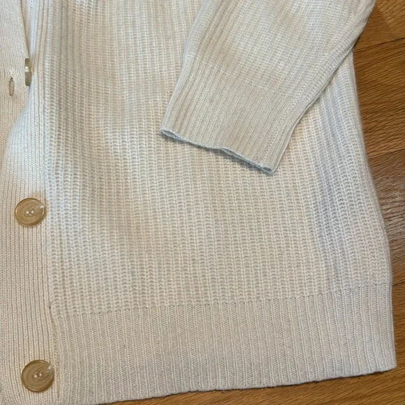 Jenni Kayne cashmere Cocoon Cardigan, cream, size XS